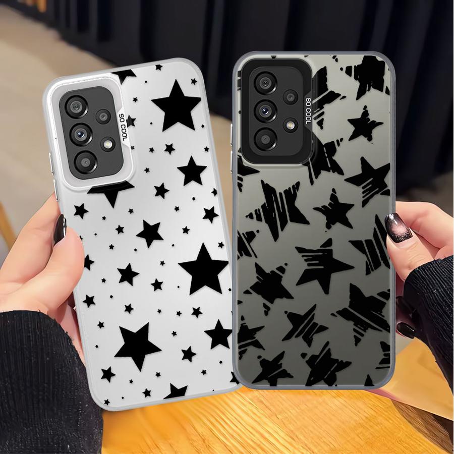 Чехол Soft Shell для Samsung Galaxy A26 A36 A55 A51 A56 A71 A35 A72 A73 A52 A53 A54 Пятиконечная звезда