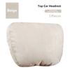Новая ультрамягкая автомобильная подушка-подголовник, поддержка шеи, подушка для отдыха, бежевая замшевая ткань
