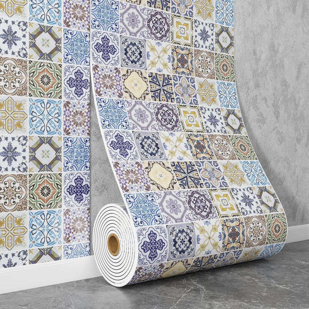 Самоклеящаяся водостойкая настенная наклейка под мрамор для ванной комнаты, гостиной, кухни и ТВ-зоны.