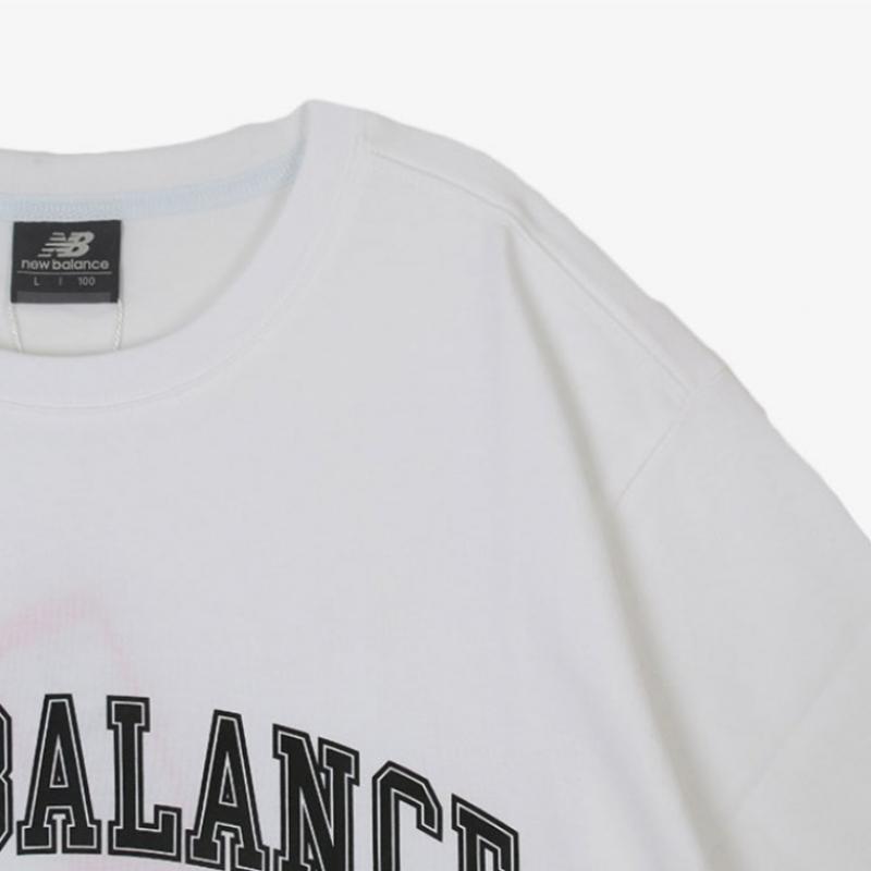 New Balance Футболка с коротким рукавом Half Club Uni Arch Logo, полуоблегающая, Nbnefco213 10, короткий рукав