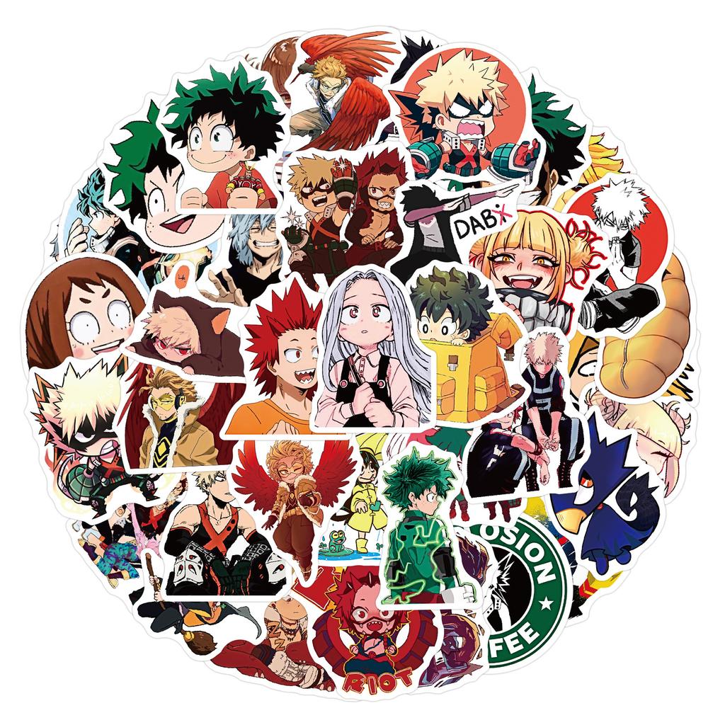 50-200 Мультяшные Гибридные Аниме Граффити Наклейки Украсьте Блокнот Чемодан DIY Водонепроницаемые Наклейки