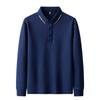 Men's Long Sleeve Polo Shirts Button Casual Work Pullover Shirts Moisture Wicking Lightweight Golf Shirts Regular-Fit Collared Tee Shirt for Men
