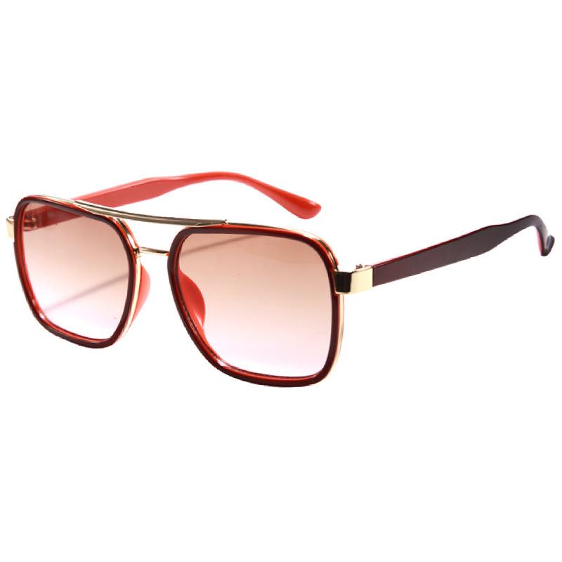 Новые высококлассные модные солнцезащитные очки с квадратной оправой и двойной перекладиной для мужчин и женщин, устойчивые к УФ-излучению, универсальные солнцезащитные очки M5240