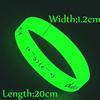 1/5/10 шт. Светящийся в темноте браслет-манжета, светящийся браслет на запястье, силиконовый браслет, браслет из силиконового геля, резинка