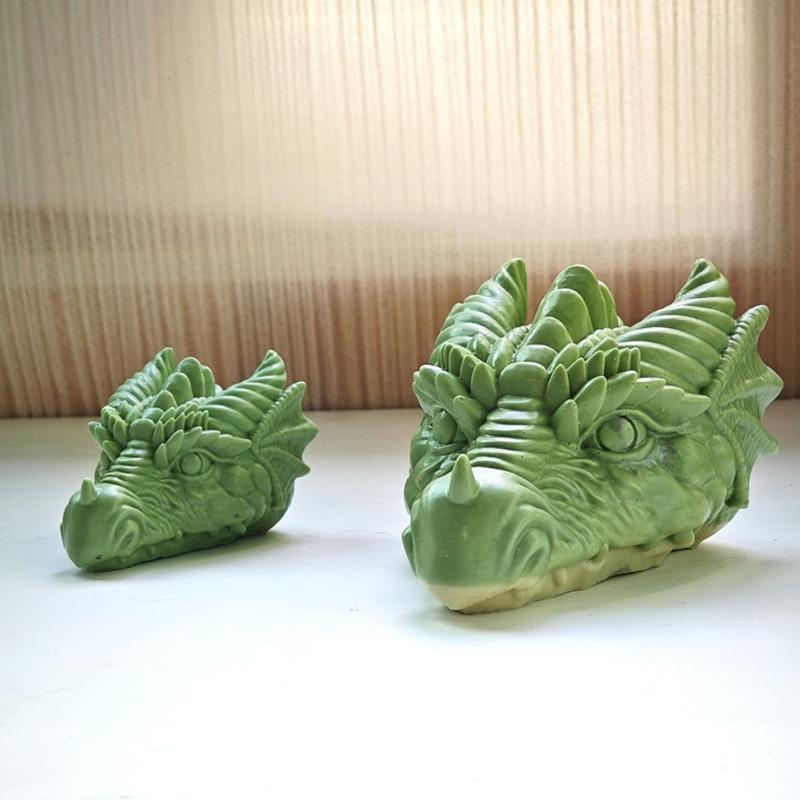 Силиконовые формы для свечей «Голова дракона», силиконовые формы из эпоксидной смолы для декора свечей, мыла, гипса, силиконовые формы для гипса