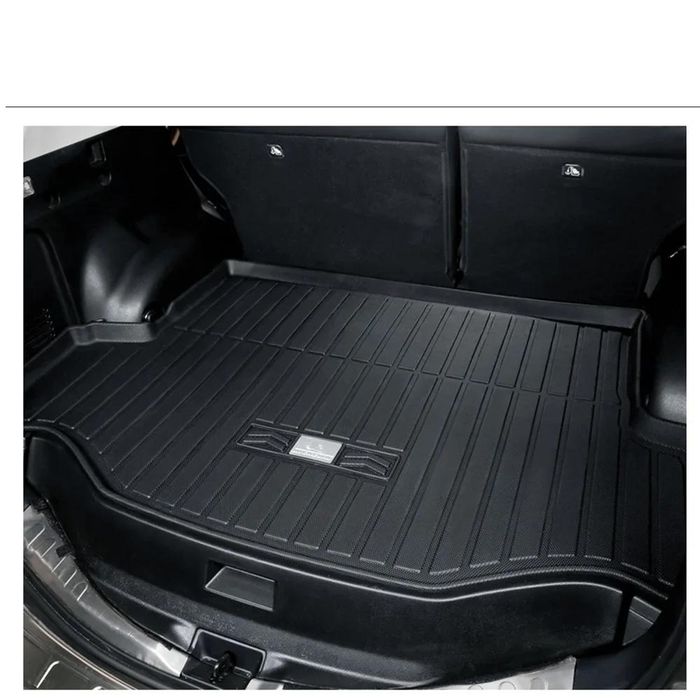 Car Rear Trunk Mat for Toyota Sienna XL40 LE XSE 2021~2024 Special TPE Waterproof Pad Trunk Tray Liner Cargo Cover Accessories
