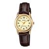 Women's Leather Band Watch LTP-V001GL-9B