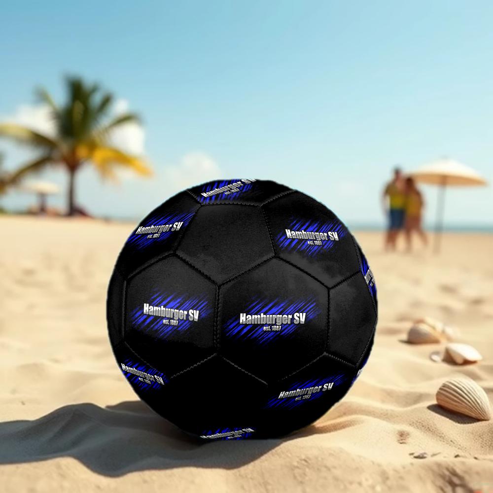 Hamburger SV HSV size5 Soccer Ball, colorful, suitable for all ages, machine-stitched, PVC material, competition grade,durable and high bounce