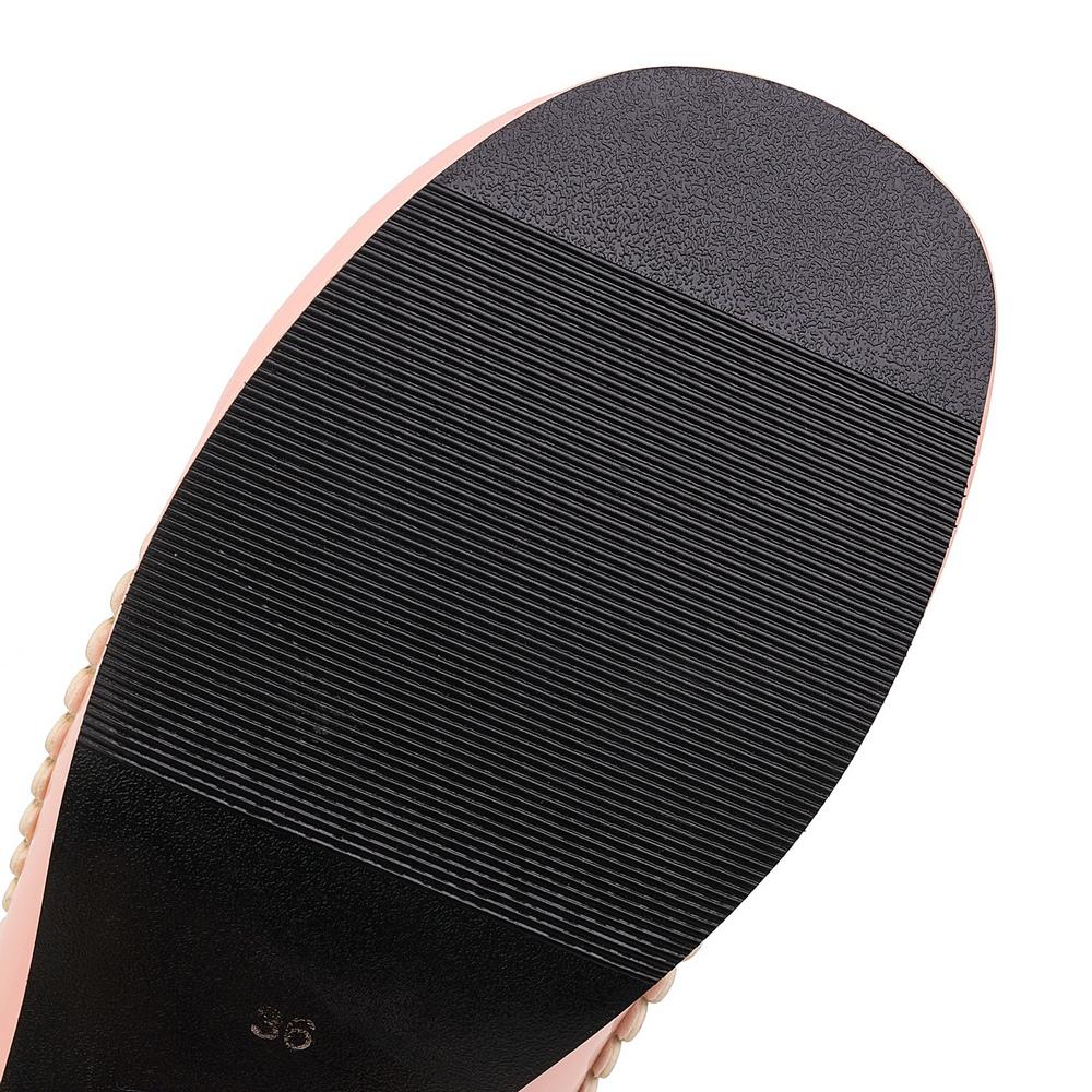 Женские классические туфли в стиле Лолиты на блочном каблуке с милым бантом на ремне и пряжкой в стиле винтаж Мэри Джейн Туфли-лодочки из лакированной кожи на платформе Большие размеры