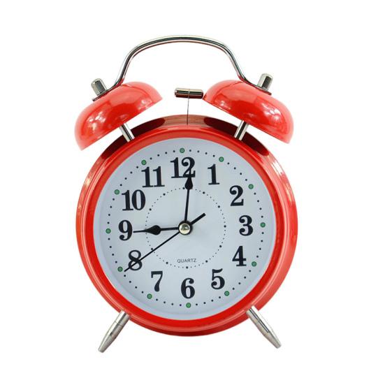Analog Alarm Clock with Backlight Extra Loud Non-Ticking Quartz Battery Operated Retro Style Decorative Bedside Table Clock