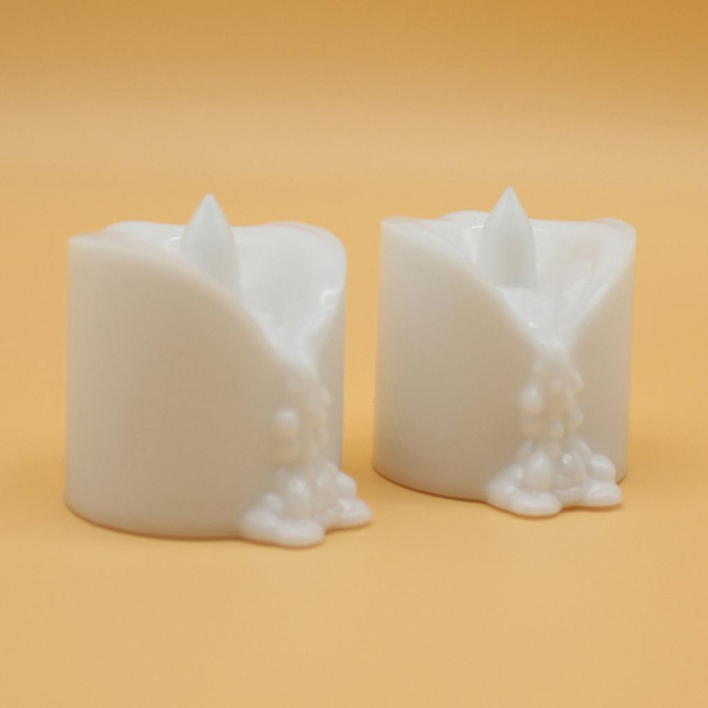 12 шт., имитация плавления чая, восковые свечи, лампы с дистанционным управлением, украшение для рождественской вечеринки, электронные