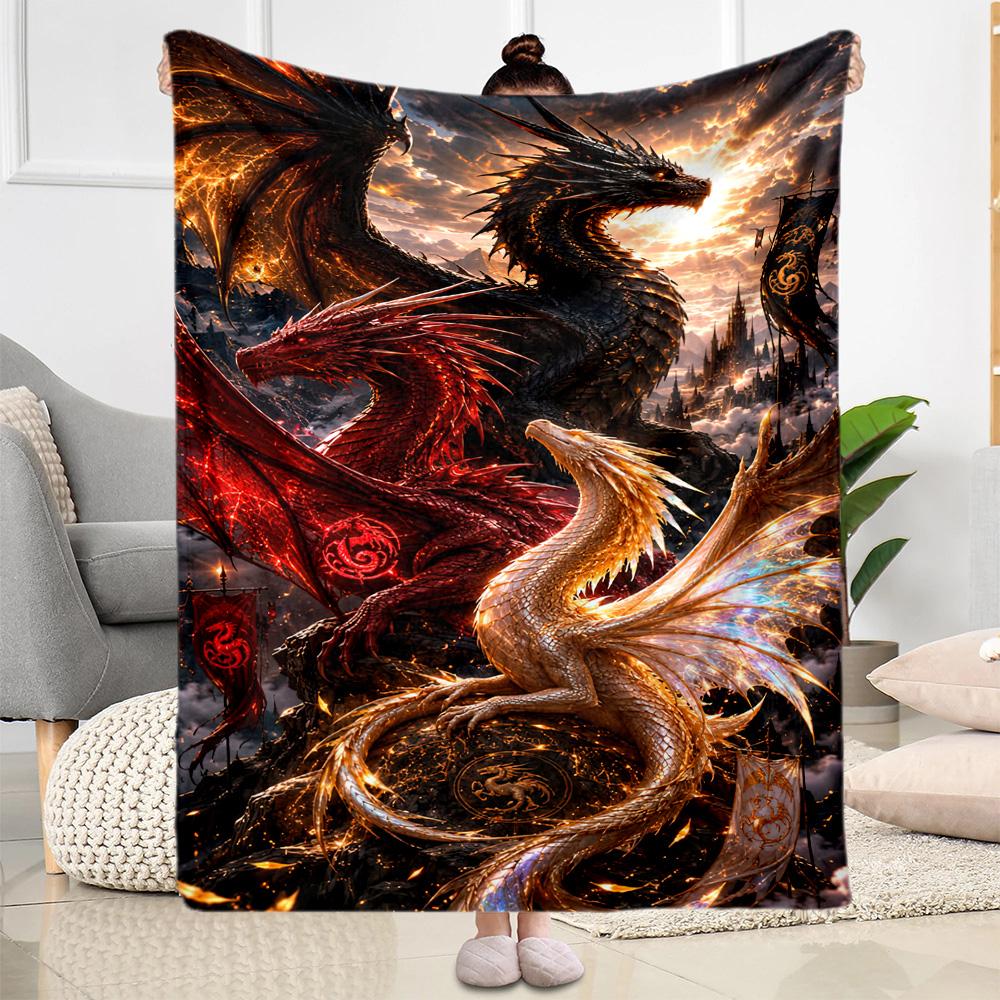 Gothic Style Blanket Ultra-Soft Perfect for Chair Livingroom Office for All Occasions Digital Print Suitable for Gifting Relatives and Friends