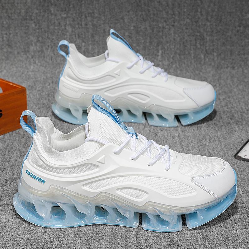 Chunky Sneaker Plus Size 45 46 Men Blade Sole Running Shoes Fashion Casual Mesh Breathable Height Increased Platform Sport Shoes