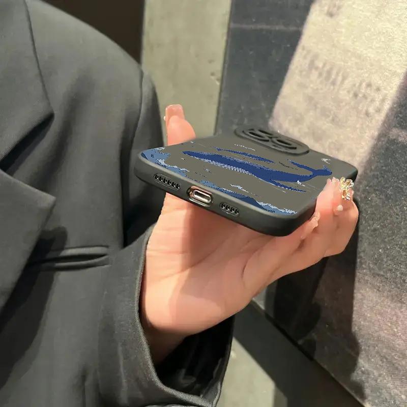 Силиконовый чехол для телефона с изображением плавающего кита для Samsung Galaxy A14 A34 A54 A33 A53 A05 S23 Ultra S22 Plus S21 FE, противоударный, мягкий чехол