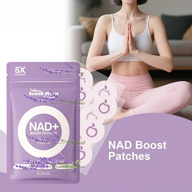 Патчи для повышения уровня NAD+ Усиленная формула 5X с Ацетилгексапептидом 8, Усилителем NAD+, Маслом Лаванды и FAD Подходит для всех типов кожи
