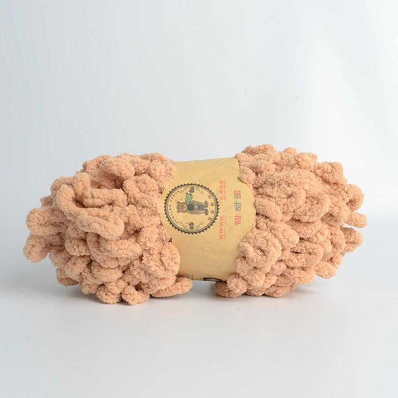 500 г/лот ручная вязка пряжа для пальцев крючком супер теплая пухлая круглая хлопковая плетеная веревка пухлая умная полиэстеровая игрушка носок