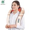 Neck Shoulder Massager Heating Shiatsu Kneading Massage Relieve Pain Velcro Design Wearable
