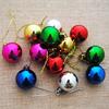 12 шт. 3 см Рождественская елка Цветной шар Небьющийся Разные стили Гальваническое покрытие Яркий цвет Высокий глянец Фестиваль Мини Рождественская вечеринка Декор Подвесной