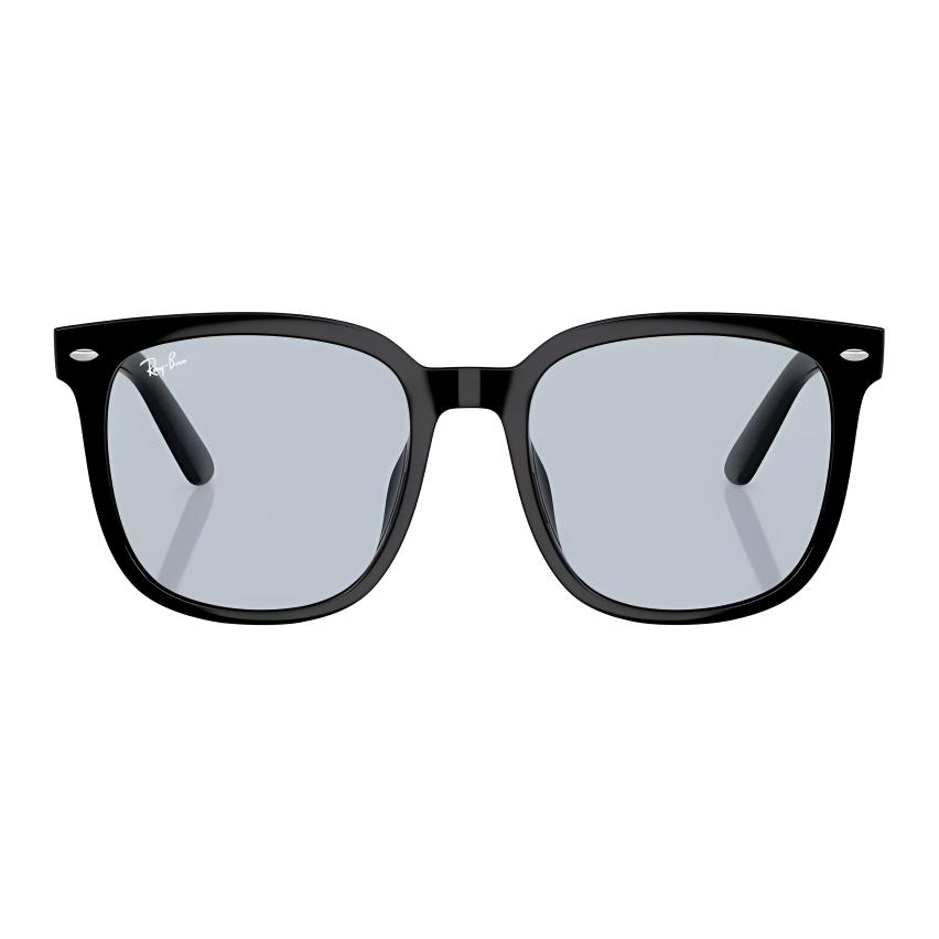 Солнцезащитные очки RayBan с логотипом бренда, квадратные, женские, черные