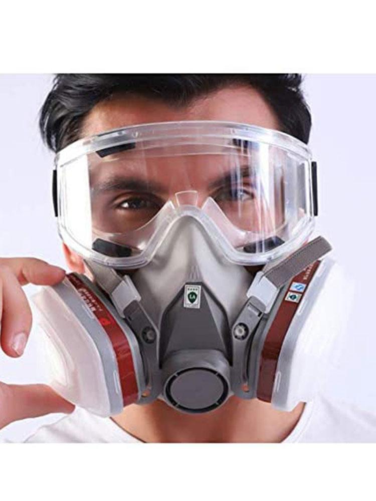 6200 Type Mask Industrial Half Face Painting Spraying Respirator With Protective Glasses Suit Safety Work Filter Replace