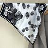 Light Luxury Silk 70 * 70 Camellia Square Scarf Simple Bata Mulberry Silk Silk Scarf Headband Streamer Bow Head