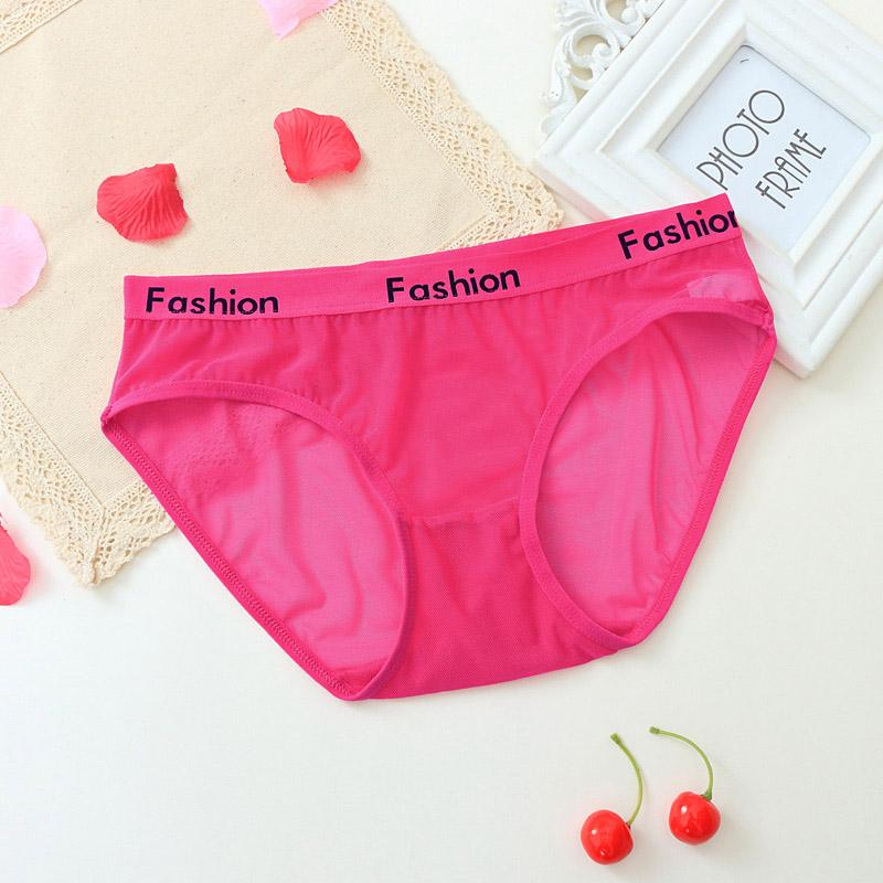 Сексуальные трусики для женщин, бесшовные трусы ikule, прозрачное нижнее белье из сетчатой ​​пряжи с низкой талией N04