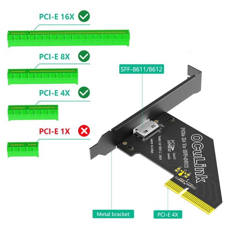 PCIe Card for 8611/8612 to Platform Compatibility