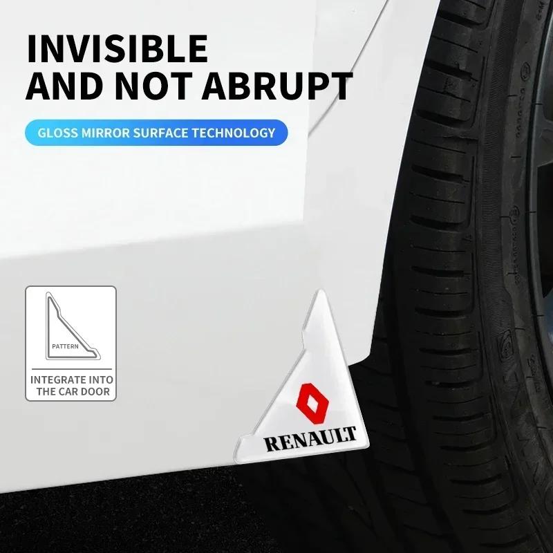 2026 Горячие Для Renault Колпаки на ступицу Для Renault Megane 2 3 4 RS Grand Scenic Clio 4 Captur Duster 2 шт. Прозрачные Угловые Защитные Накладки на Дверь Автомобиля
