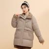 Средние и длинные женские куртки корейской версии, свободные, ленивые, ветровка, утолщенные, в иностранном стиле, пуховая одежда, зимняя куртка