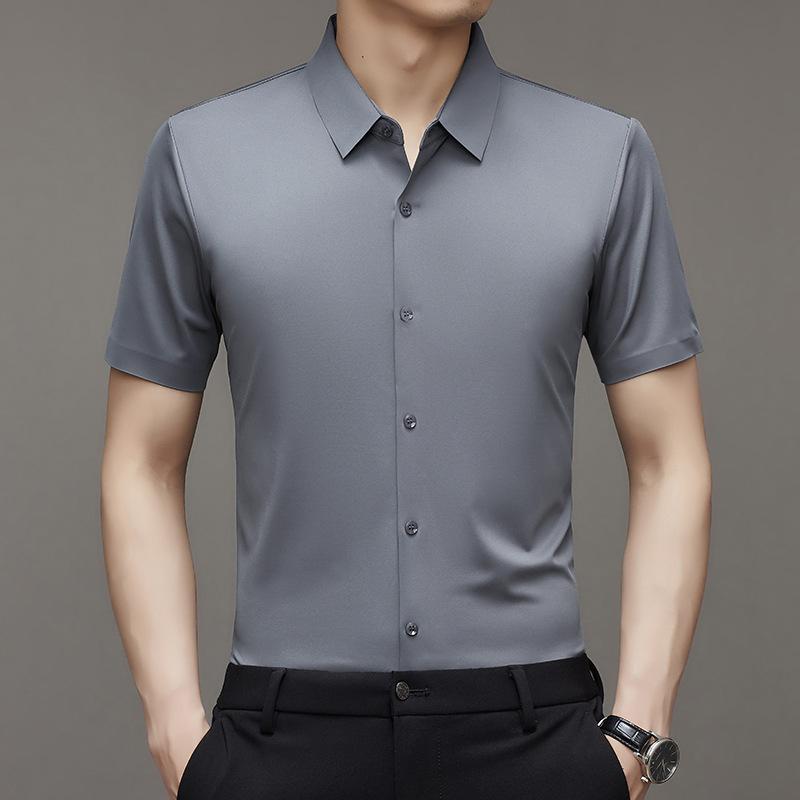 Мужская рубашка с коротким рукавом Летняя Business Casual