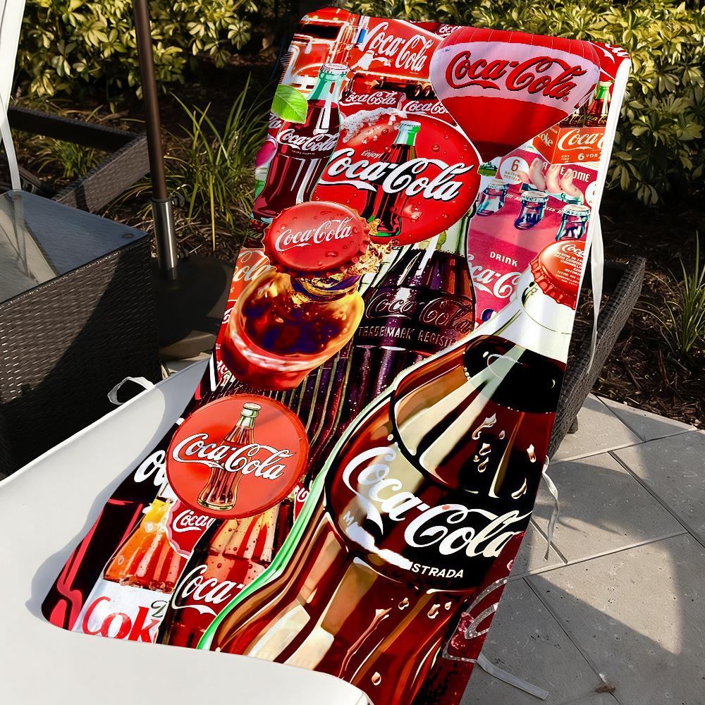 Ретро Мода C-Coca-C-Cola Полотенце Быстросохнущие Пляжные Полотенца Подходят Для Бассейнов Кемпинга Йоги И Спортзала