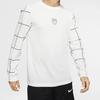Nike Мужская футболка с длинным рукавом Dri-Fit Lebron Basketball Grid, белые топы CD0926-121