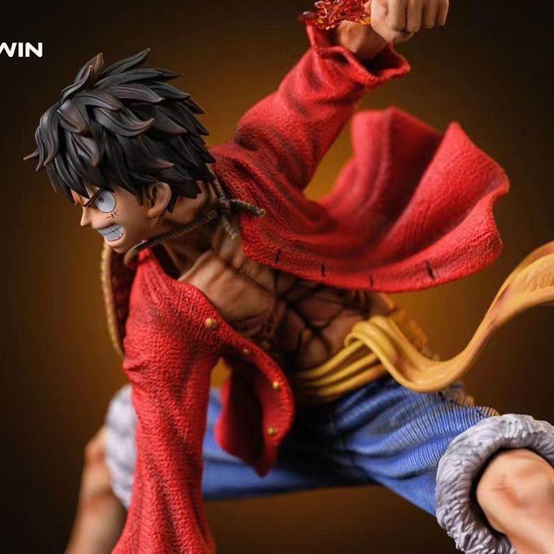 One Piece Luffy Double Fruit Battle Style Figure KSW Anime Model Decoration