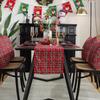 Christmas Ambience Table Flags Tablecloths Red Festive Tablecloth Table Flag TV Cabinet Coffee Table Cover Towel