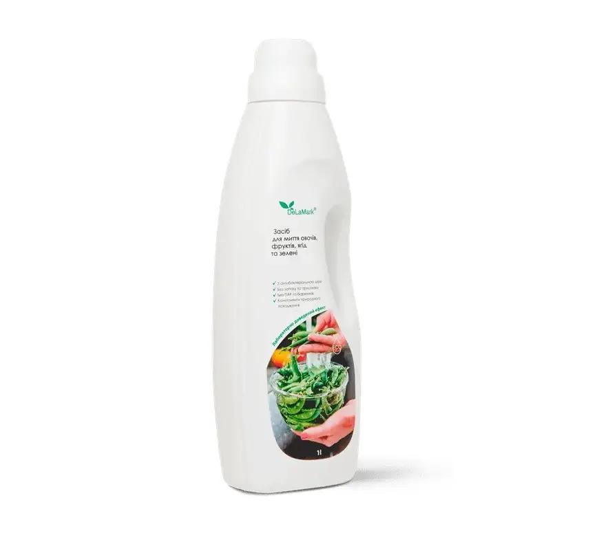 Means with Antibacterial Action for Washing Vegetables, Fruits, Berries, Lettuce Leaves and Herbs DeLaMark 1 L