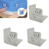 4Pcs Bed Sheet Holder with Butterfly Buckle Non-slip Bedsheet Corner Fastener Keep Sheets Tight All Mattress Size Fitted Sheet Fixing Clip Keeper