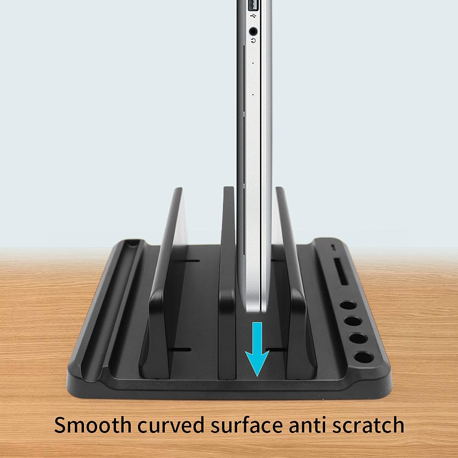 Xiaomi Vertical Laptop Stand Plastic Portable Tablet/ Macbook/Phone Holder Adjustable Desktop Notebook Dock Space Save Tablet Accessory