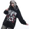 Толстовка с капюшоном в стиле панк-халата Harajuku, осень-зима, новые уличные толстовки с пряжкой, большие толстовки для женщин, горячая девчонка, толстовка с капюшоном Y2K, студентка