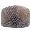 Осенне-зимний шерстяной берет, мужская британская кепка вперед, клетчатая кепка, кепка газетчика
