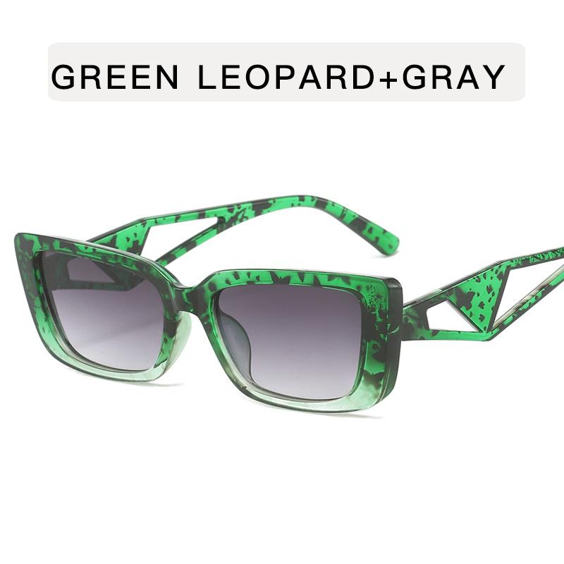 Vintage Retro Style Sunglasses Men Rectangle Shape Hollow Out Leg Sun Glasses Women European American Style Female Sunglass