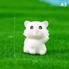 Miniature Animal Figurines Small Cat Resin Crafts House Micro Fairy Garden Diy Accessories  Creative Home Car Decoration