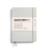 Leuchtturm Horizontal Light Officially Imported Notebook, A5, Ruled, Gray, 367248,