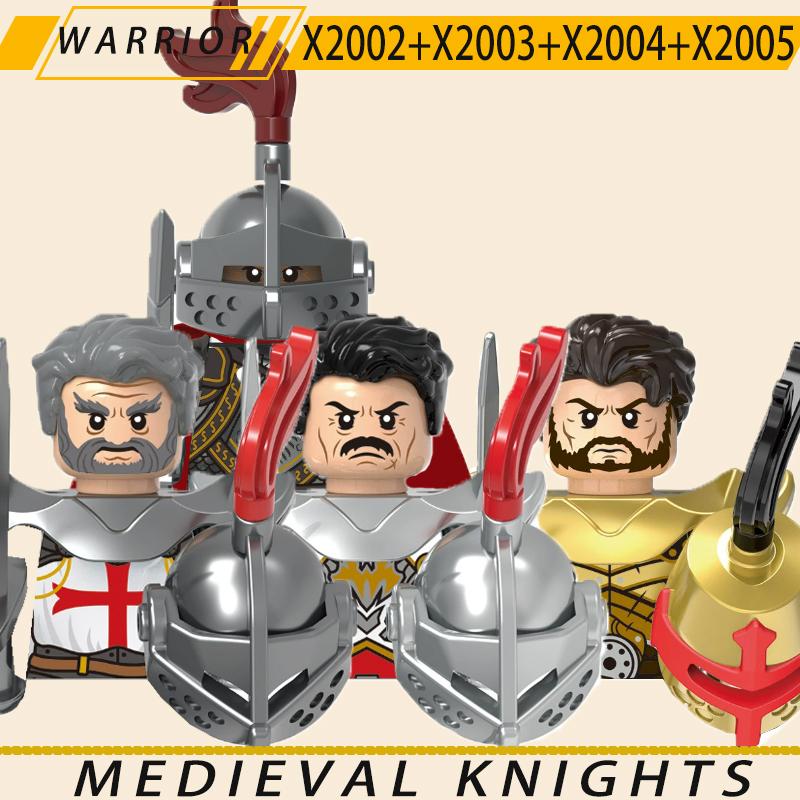 Medieval Military Jerusalem Tripoli Knight Building Blocks Castle Lionheart Hospital Teutonic Soldier Figures Warrior Bricks Toy