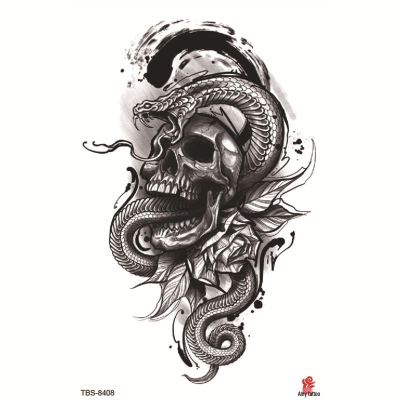 Набор маленьких водостойких тату-наклеек с тотемами и символами для предплечья