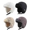 Взрослая плюшевая шапка-ушанка, уличная ветрозащитная шапка для защиты ушей, пушистая шапка для улицы
