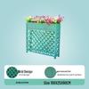 Shixun Outdoor Rectangular Wood Planter with Trellis