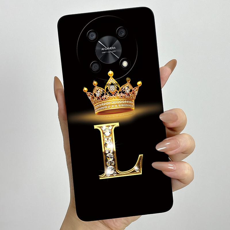 Для Huawei Nova Y90 (CTR-LX2) / Nova Y91 (STG-LX1) Модный Чехол для Телефона с Инициалами для Пары, Мягкий Силиконовый TPU Защитный Чехол
