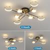 Nordic Simple Ceiling Lamp Black Gold Decoration Home Chandelier Bedroom Living Room Lamp Indoor Lighting Fixtures
