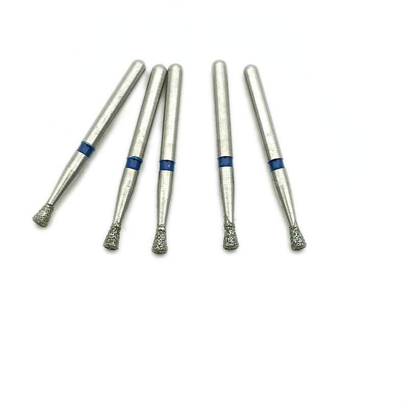 10 шт., стоматологическая алмазная дрель для полировки зубов, сглаживающая дрель с одним перевернутым конусом, инструмент для отбеливания зубов SI-48