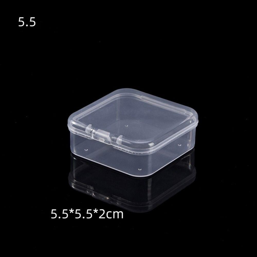 Mini Transparent Organizer Box Transparent Dustproof Storage Boxes Jewelry Storage
